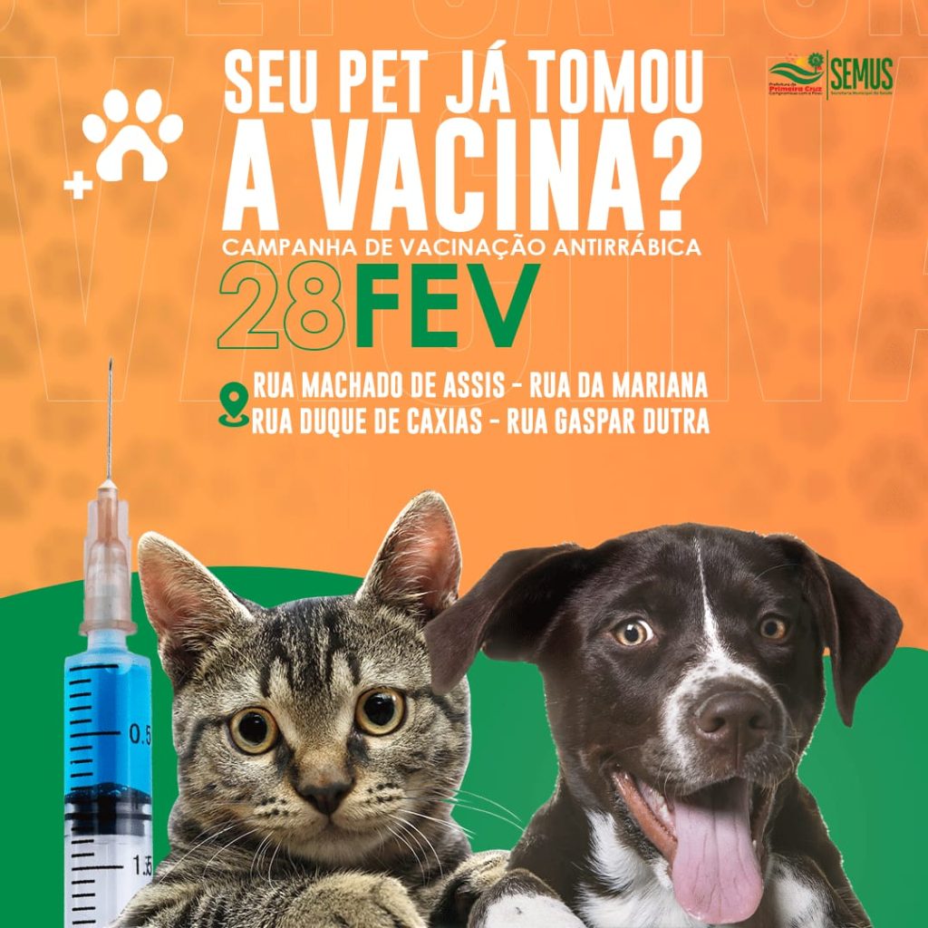 Vacinação Antirrábica: 28/02