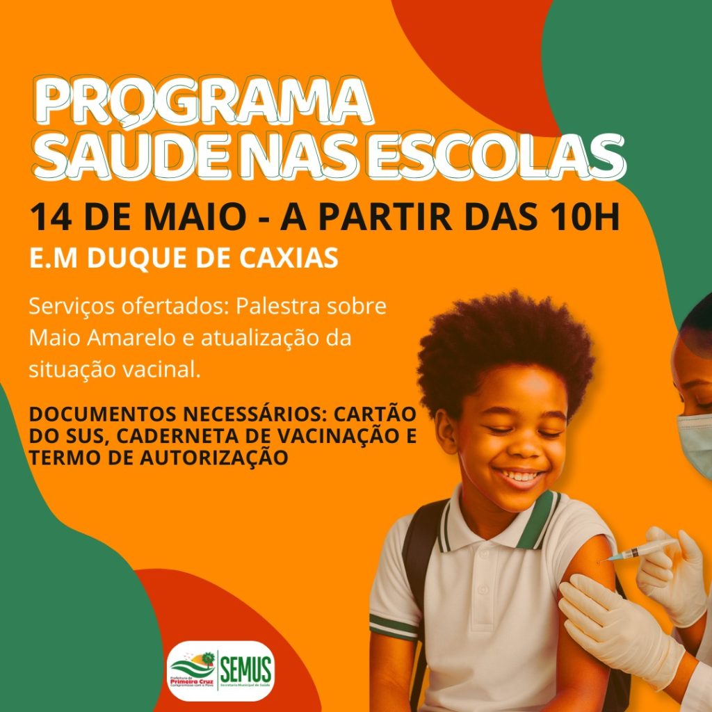 Programa Saúde na Escola: cuidado e conscientização na E.M. Duque de Caxias Programa Saúde na Escola: cuidado e conscientização na E.M. Duque de Caxias
