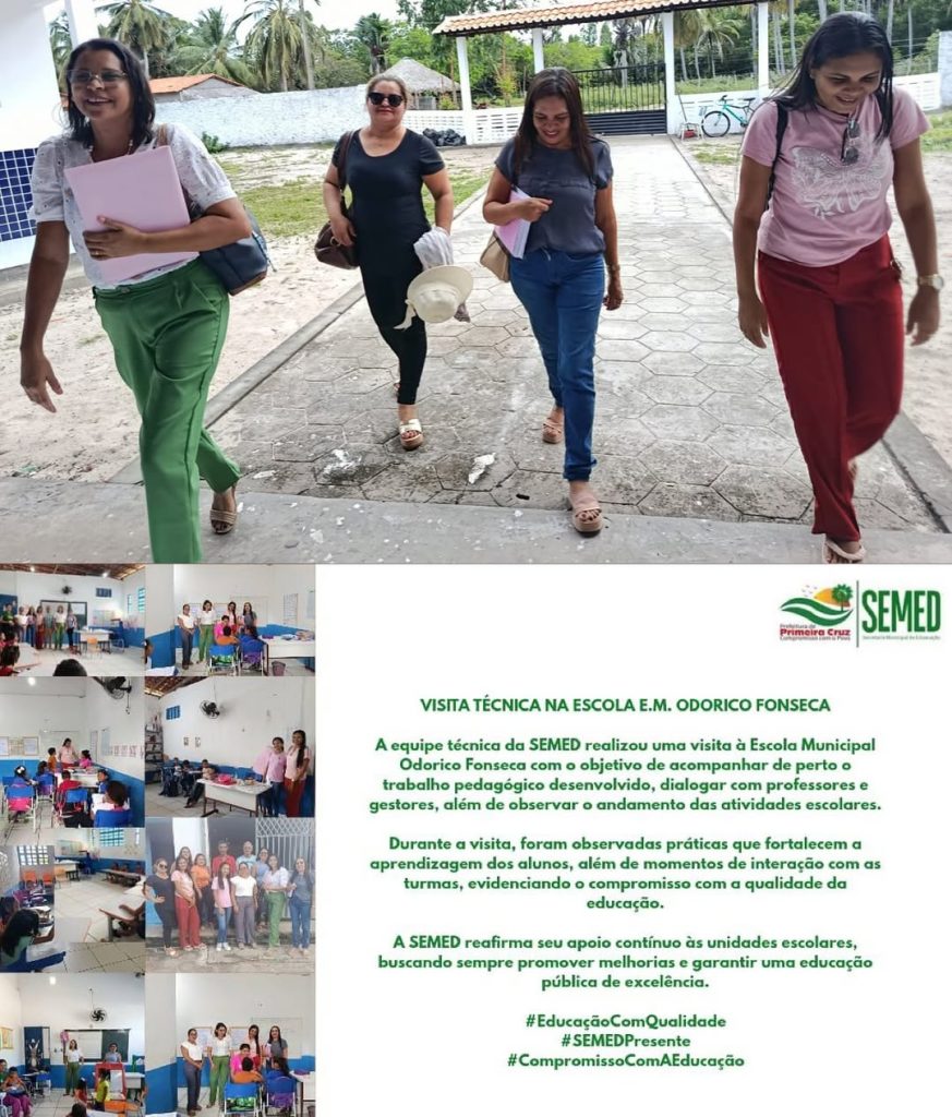 Compromisso com a educação: Visitas técnicas e diálogo constroem um futuro melhor em Primeira Cruz