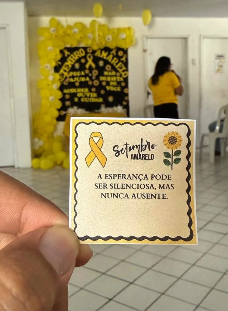 Setembro Amarelo em Primeira Cruz: Falar é a melhor solução!