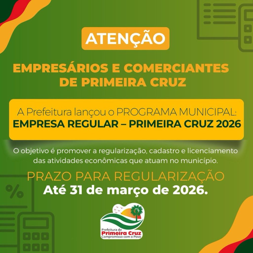 Programa Empresa Regular de Primeira Cruz Programa Empresa Regular de Primeira Cruz